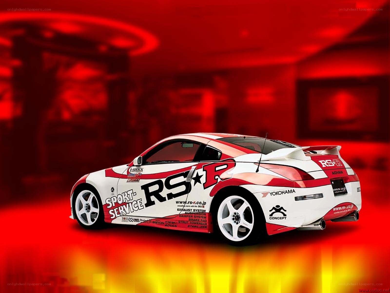 white and red race car