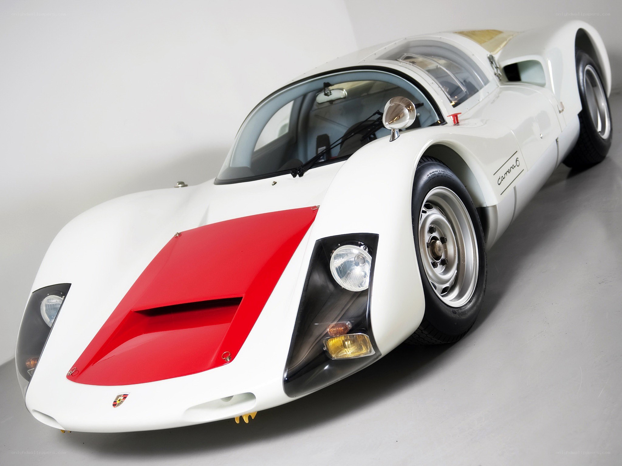 White and red race car
