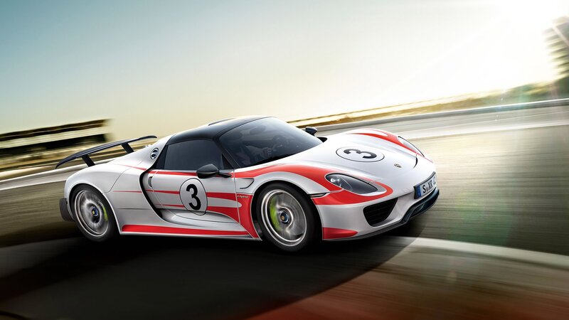 White and Red Race Car — Dynamic, Afternoon