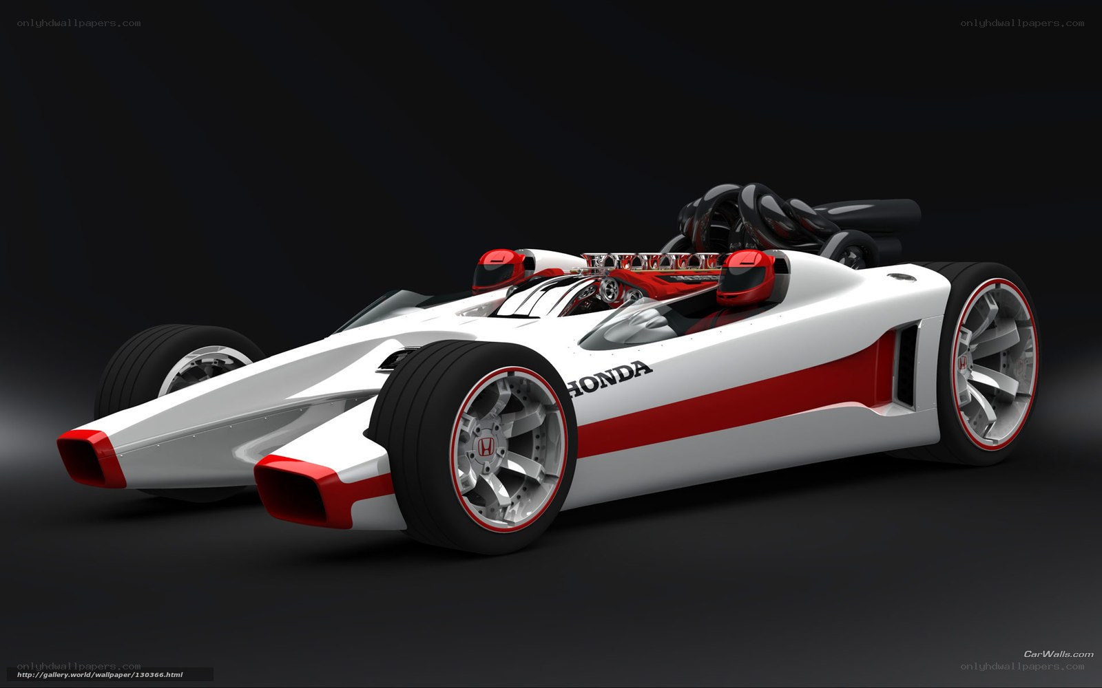 white and red race car