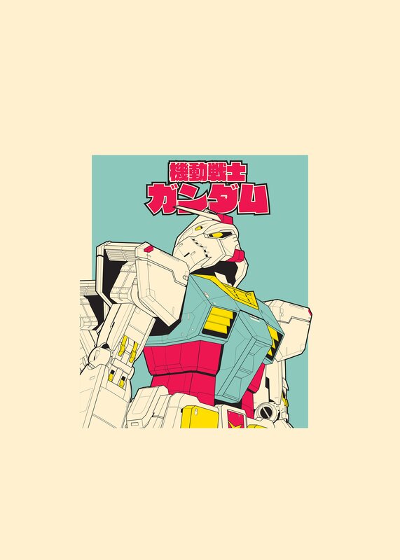 White and Red Robot — Dramatic, Manga