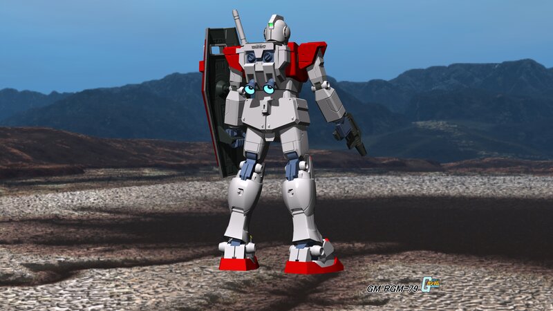 White and Red Robot — Gray