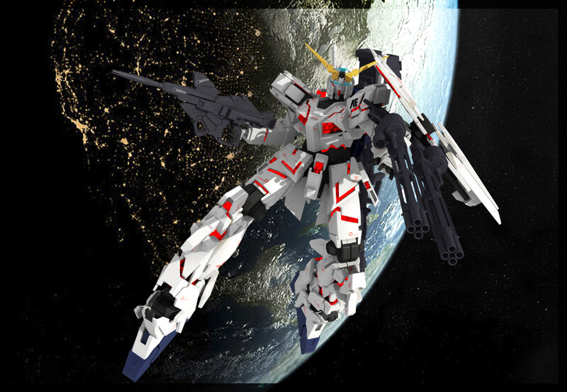 White and Red Robot