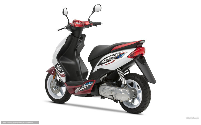 white and red scooter