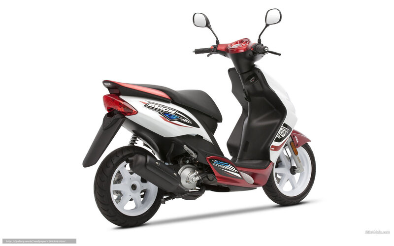 white and red scooter