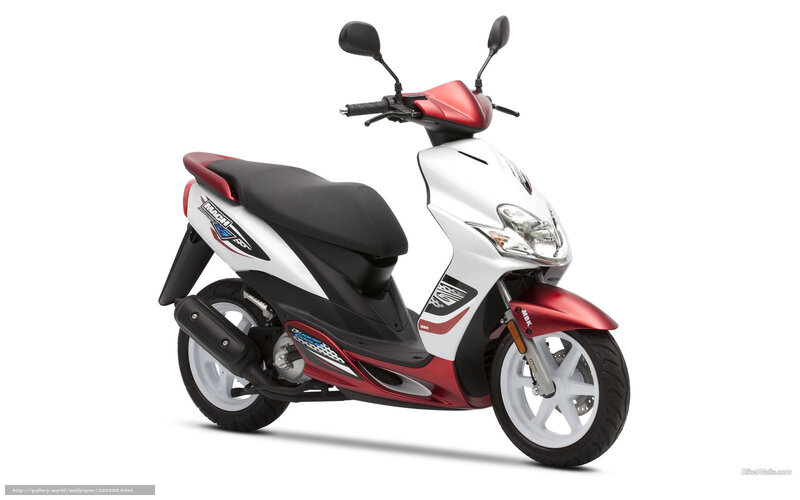 white and red scooter