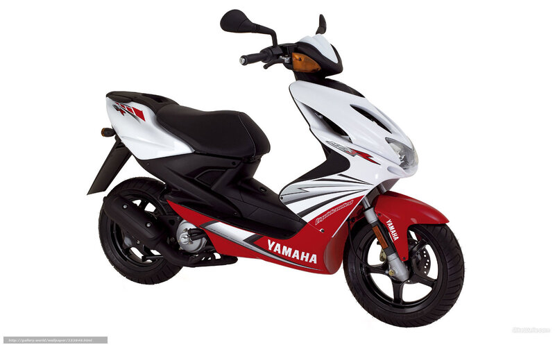 White and Red Scooter — Neutral