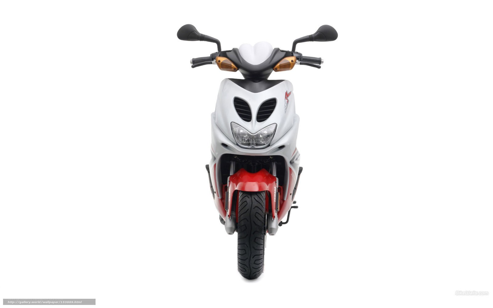 white and red scooter