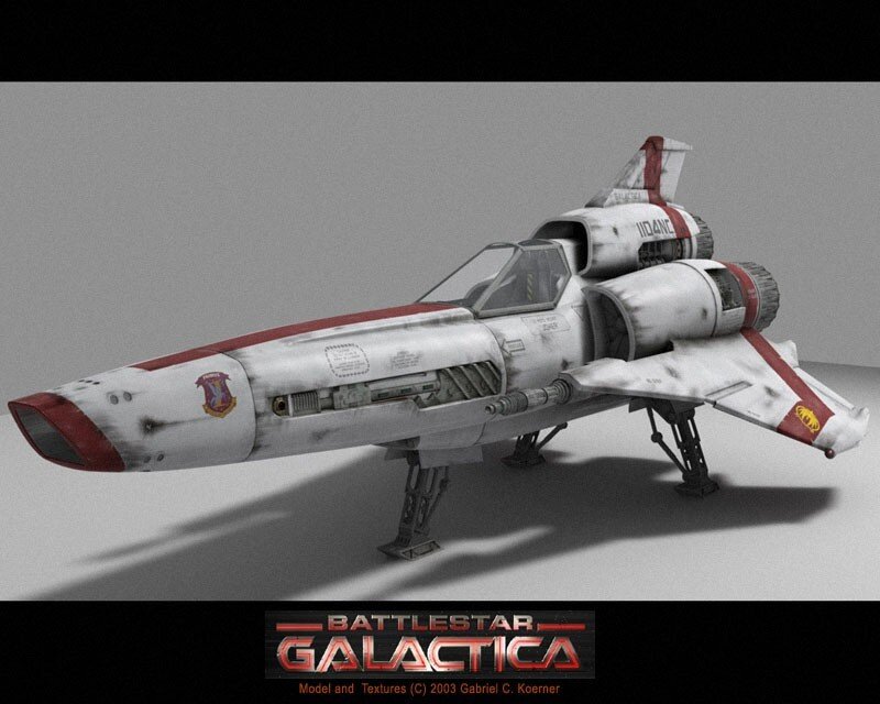 White and Red Spaceship — Gray, Neutral, 3d Render