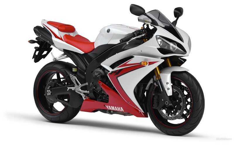 white and red sport motorcycle
