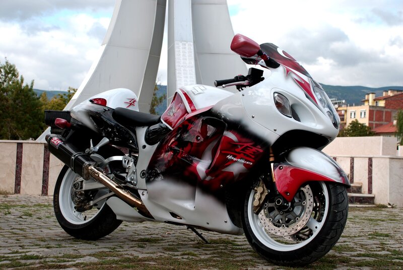 white and red sport motorcycle