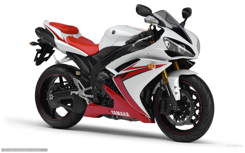 White and Red Sport Motorcycle — Neutral