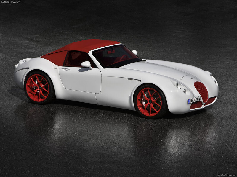 white and red sports car