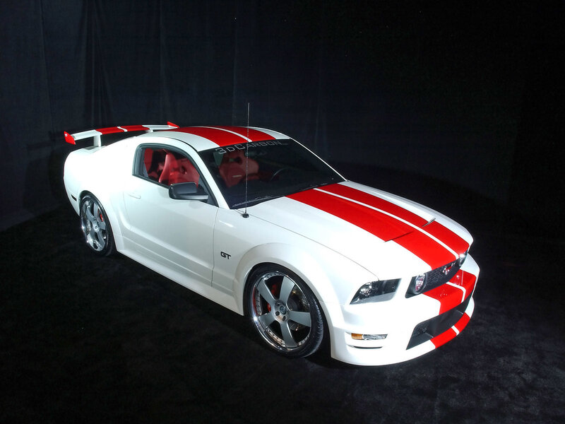 white and red sports car