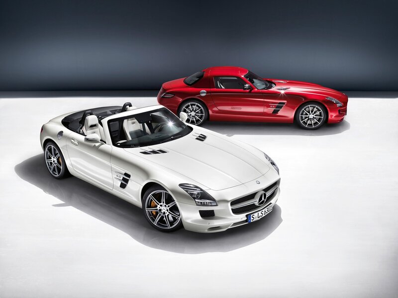 White and Red Sports Cars — Dramatic, Photograph, Convertible, Coupe