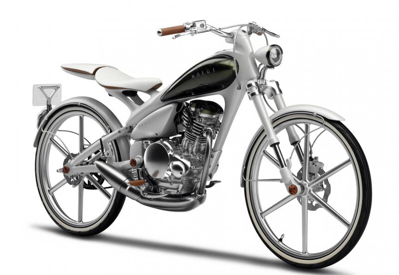 White and Silver Motorcycle