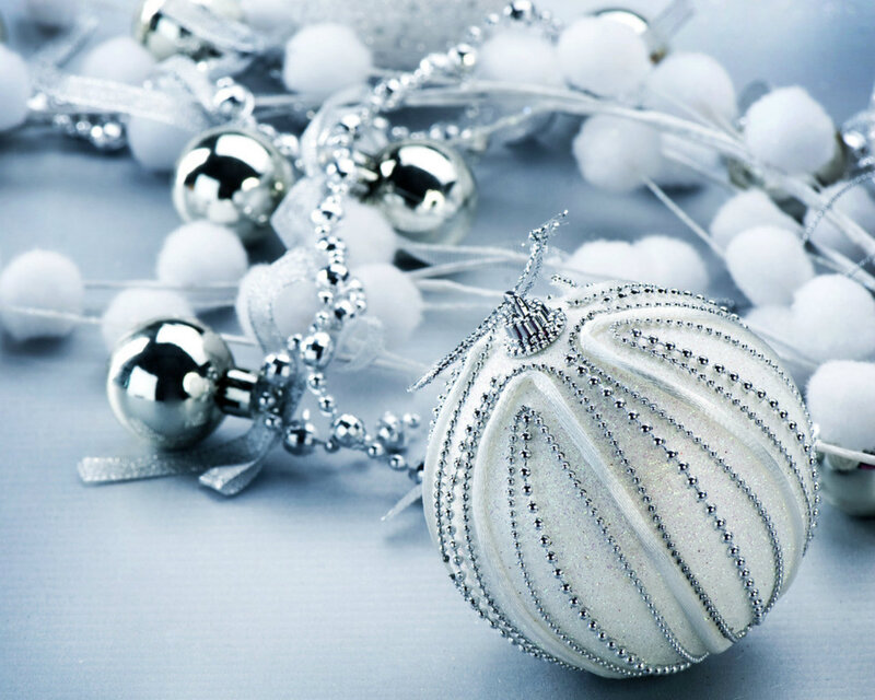 White and Silver Ornaments