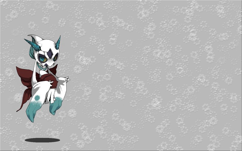 white and teal creature