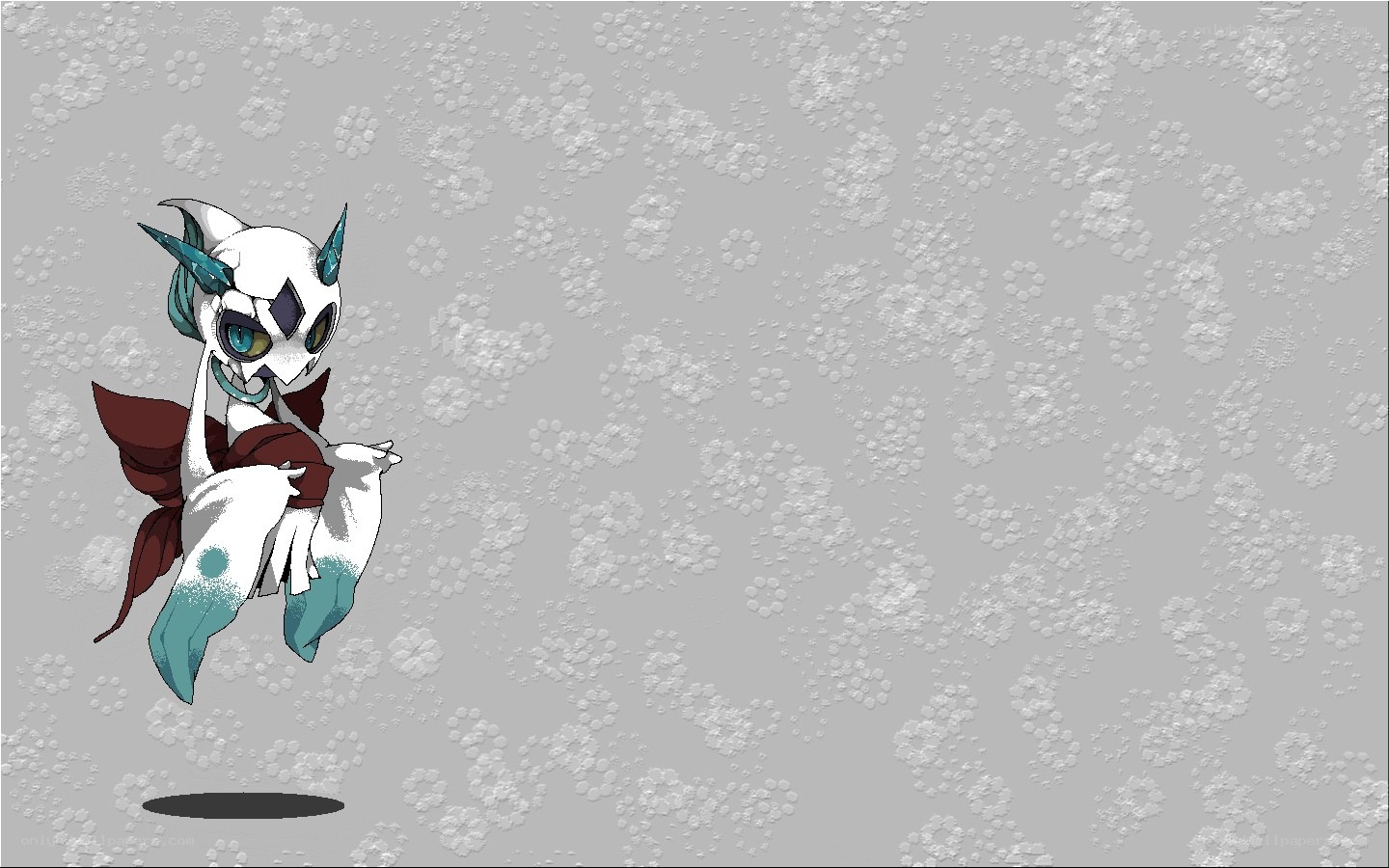 white and teal creature