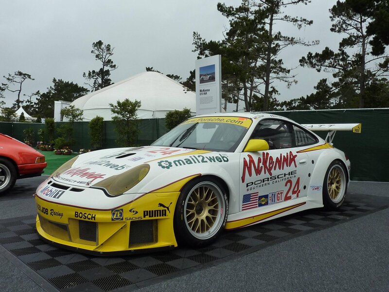 White and Yellow Race Car