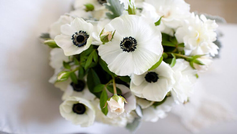 White Anemone Bouquet