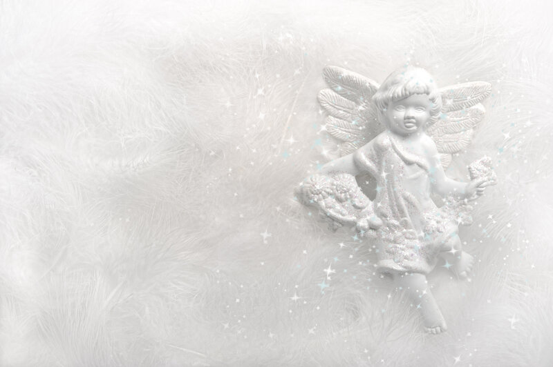 White Angel Figurine — Serene, Photograph