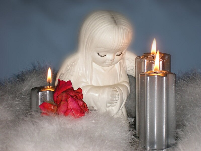 White Angel Figurine — Serene
