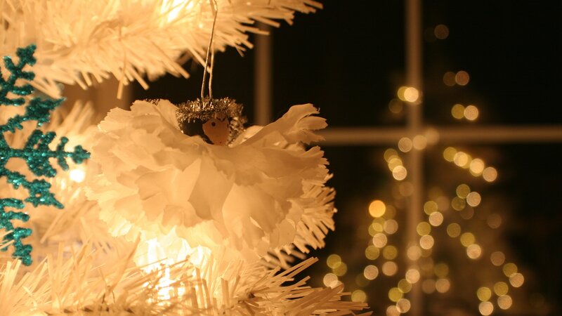 White Angel Ornament
