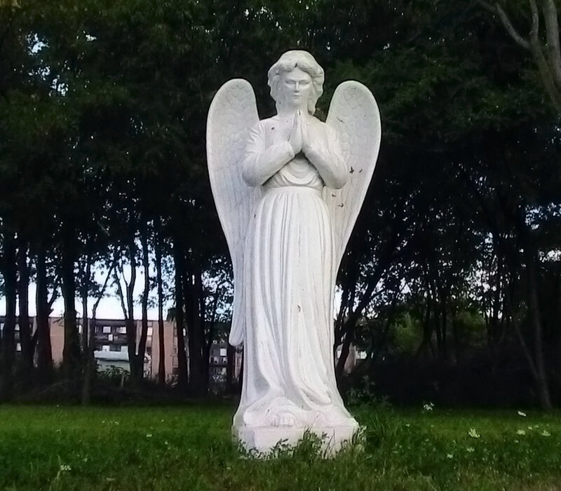 White Angel Statue