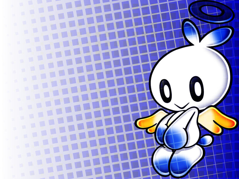 White Angelic Creature — Blue