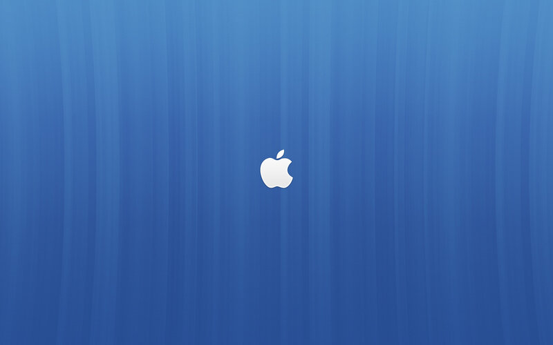 White Apple Logo — Calm