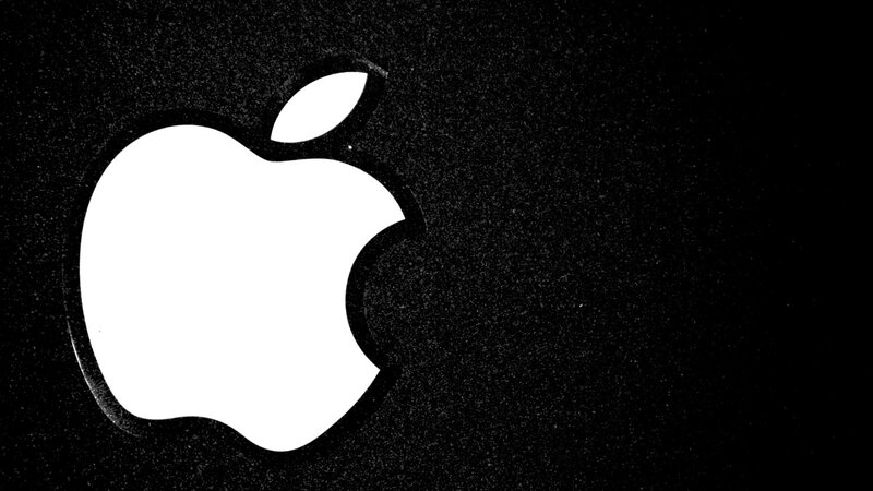 White Apple Logo — Leaf