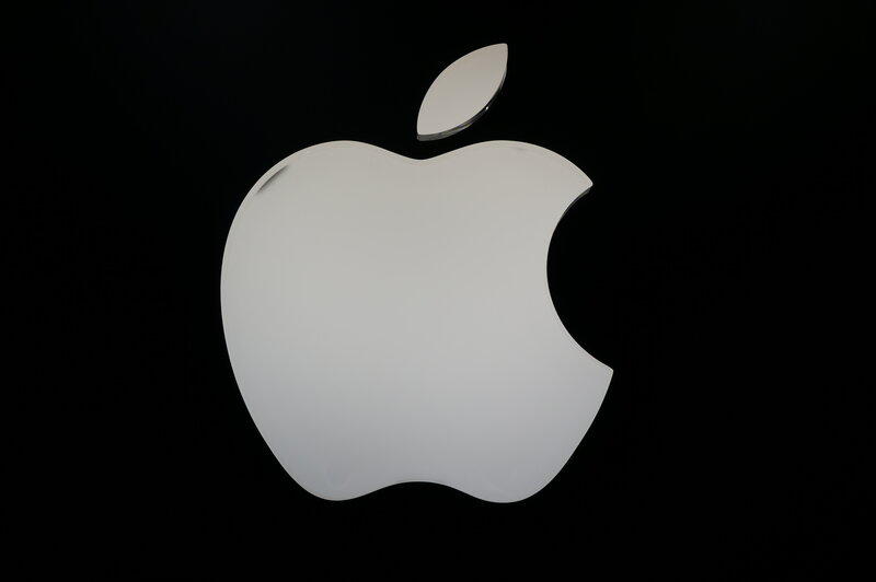 White Apple Logo — Minimalist