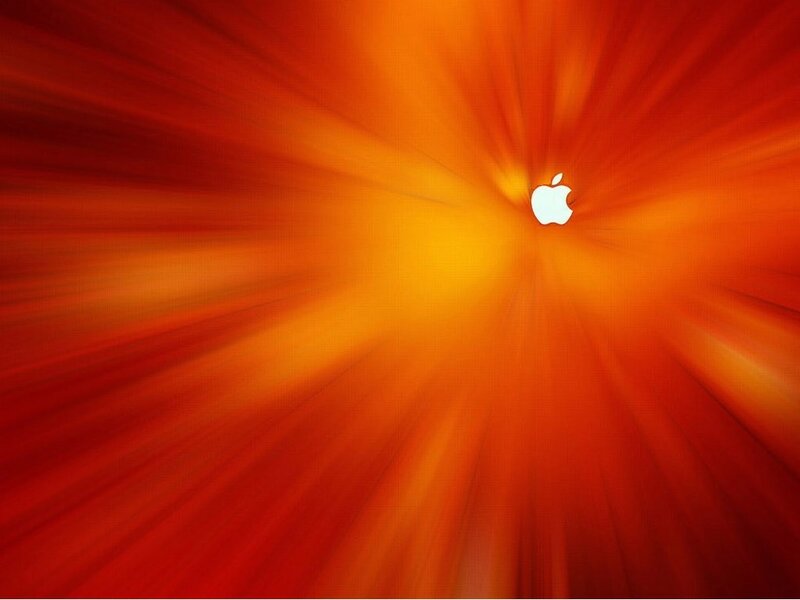 White Apple Logo