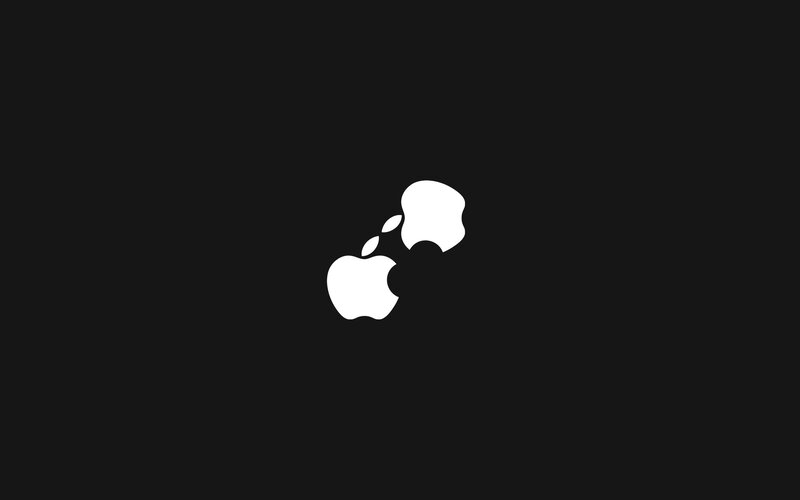 White Apple Logos