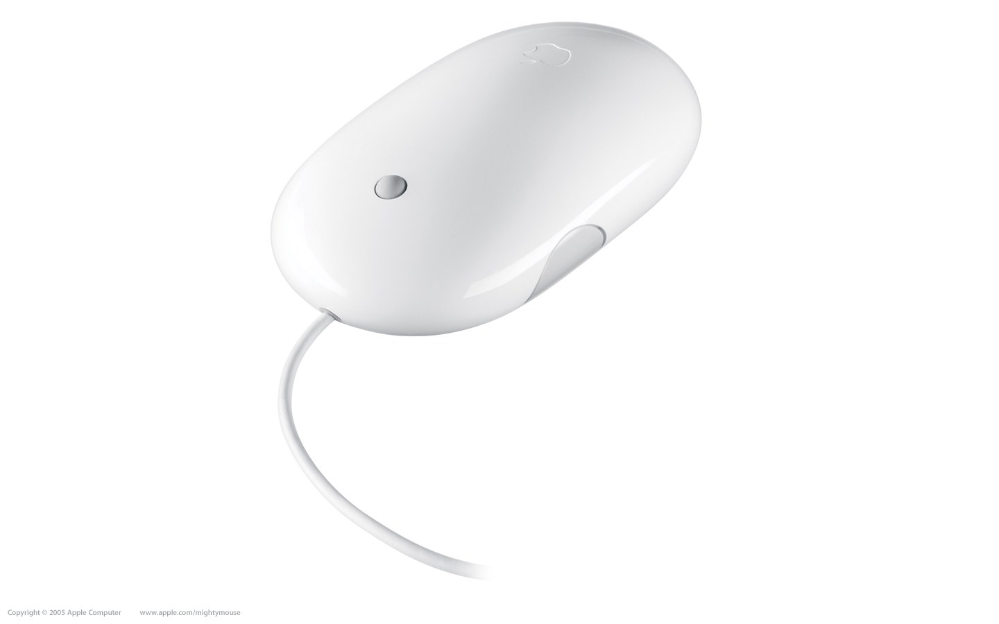 white apple mouse