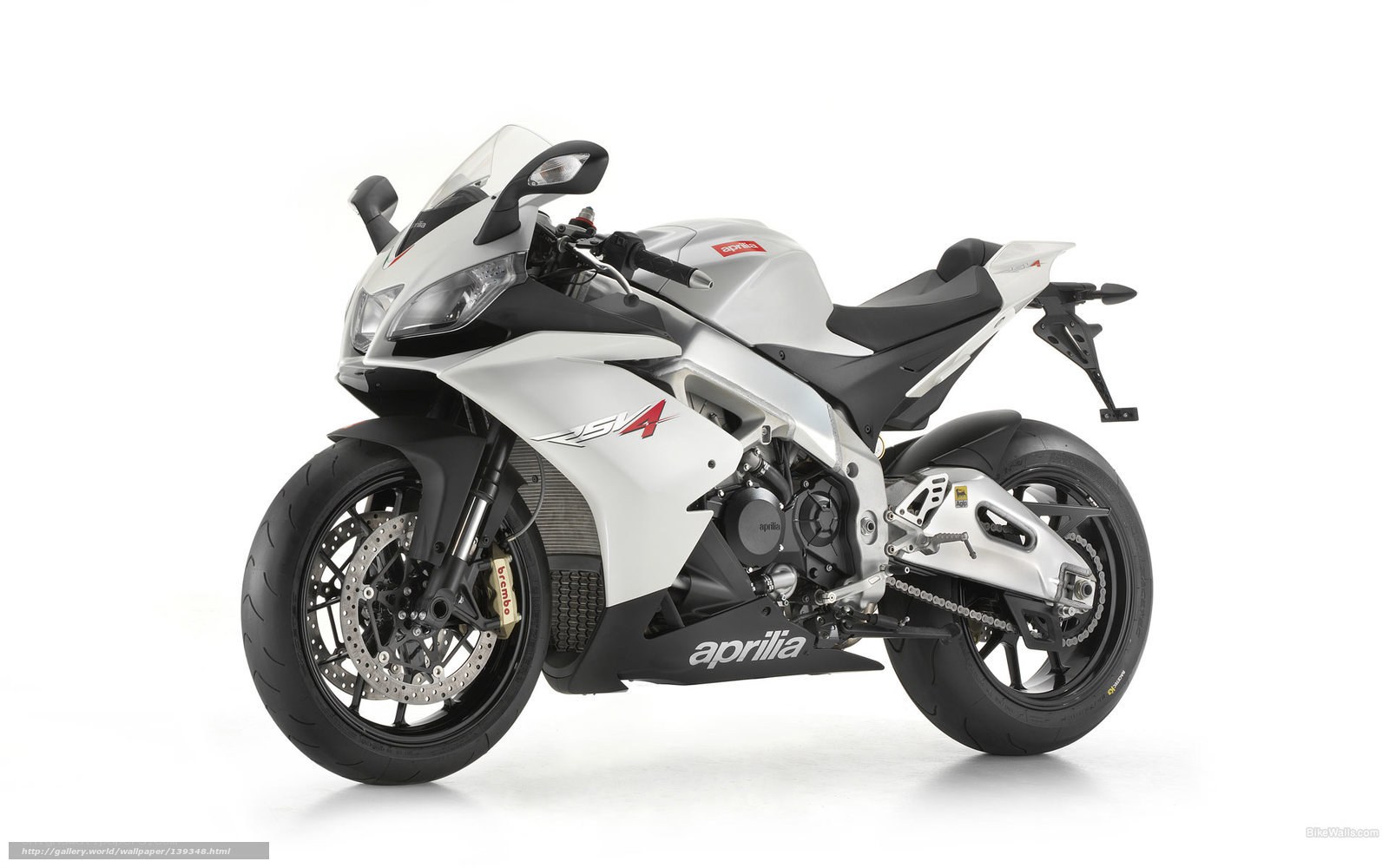 white aprilia rsv4 motorcycle