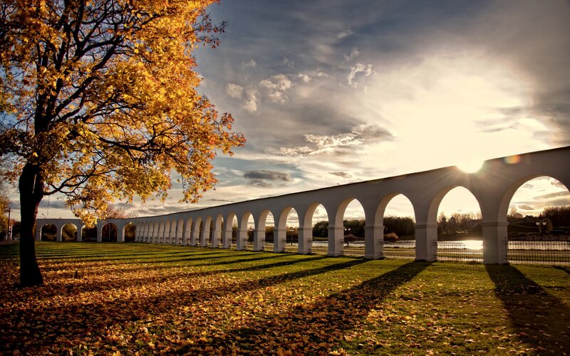 White Arch Bridge — Yellow