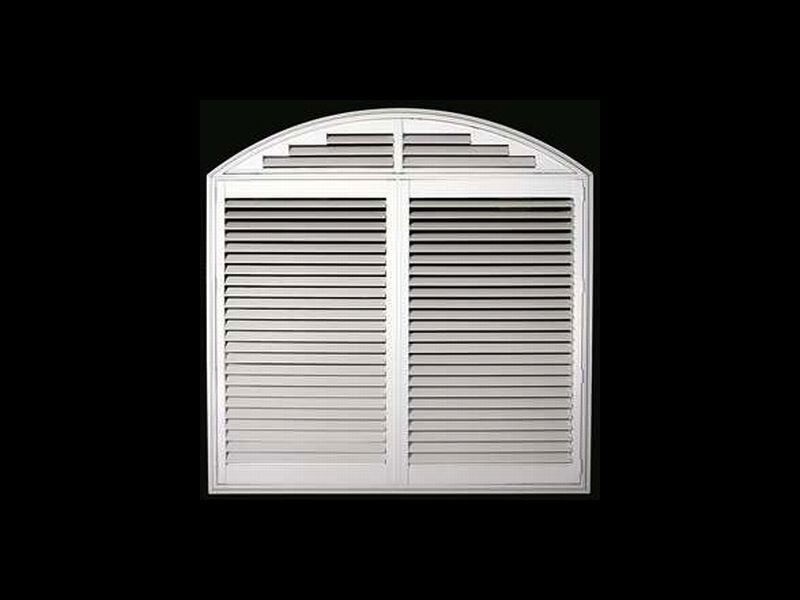 White Arched Shutter