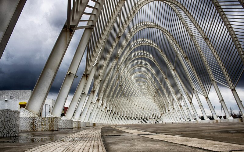 White Arched Structure