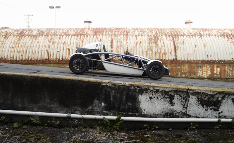 White Ariel Atom Car