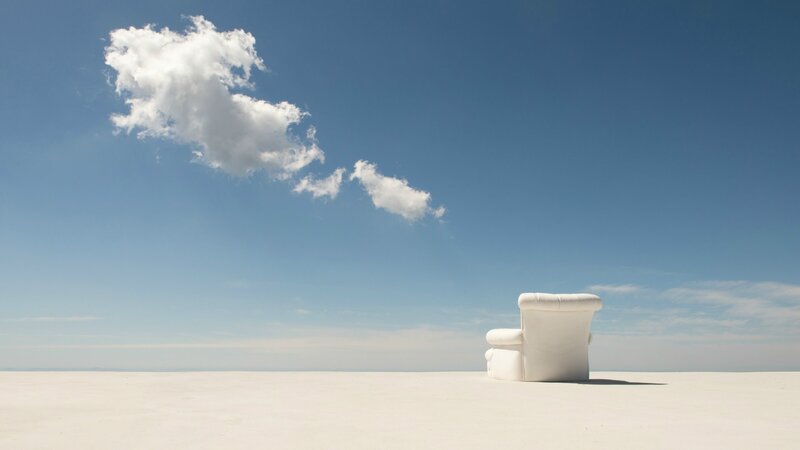 White Armchair in Desert