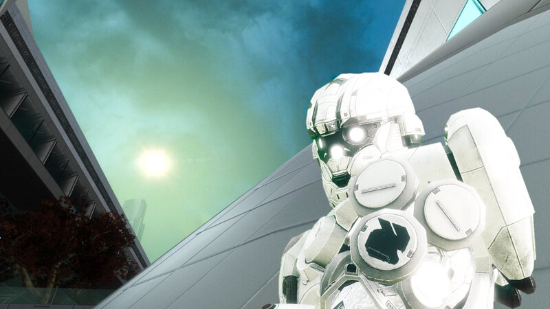 White Armored Robot