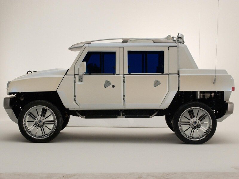 white armored SUV