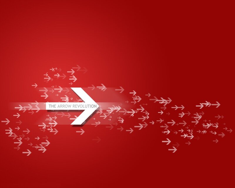 White Arrow Graphic