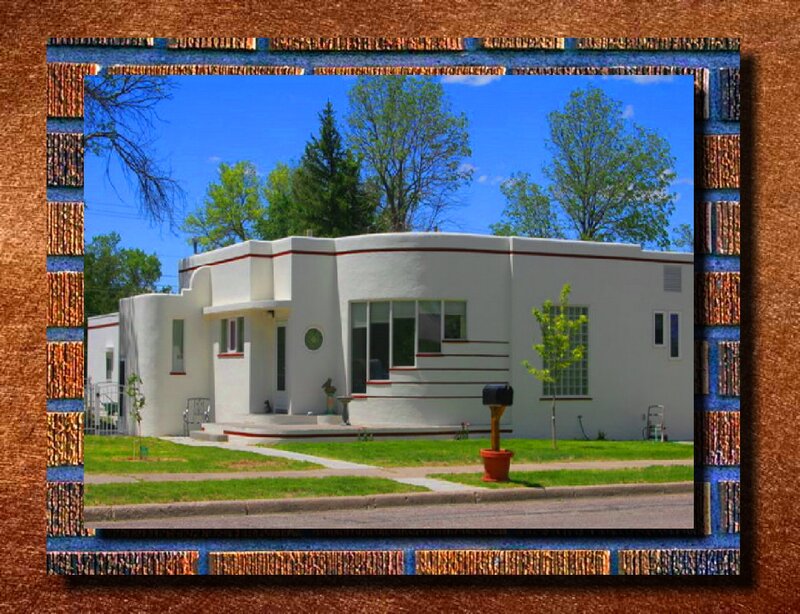 White Art Deco House
