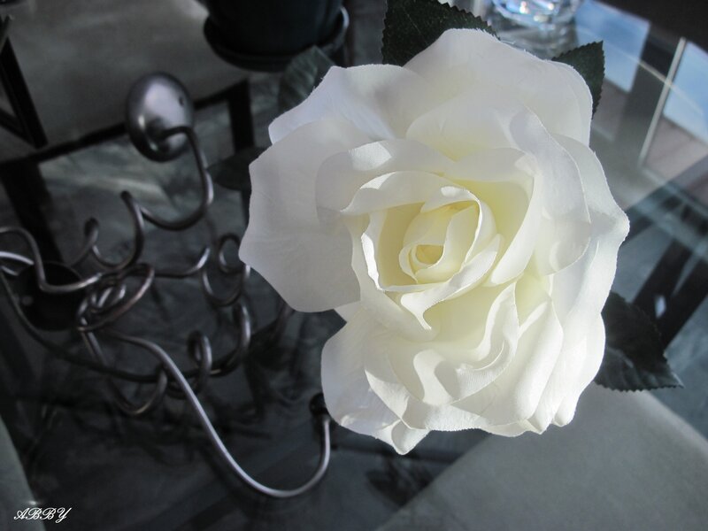 White Artificial Rose