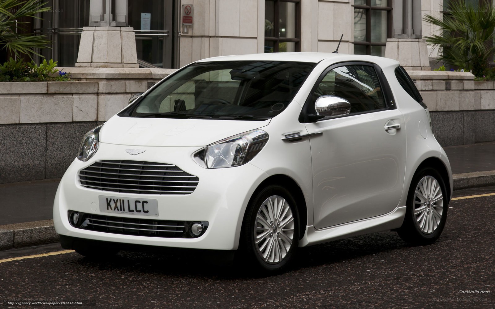 White Aston City Car
