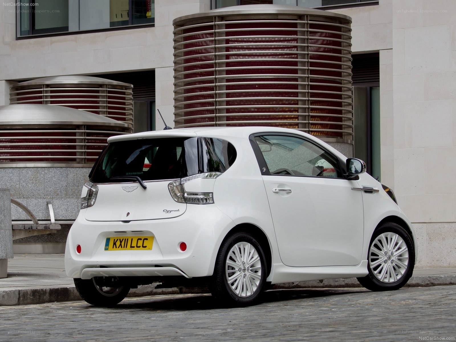 White Aston City Car