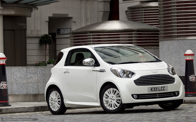 White Aston City Car